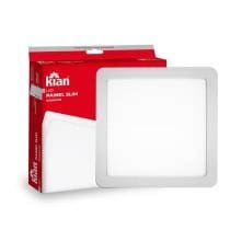 LUMINÁRIA LED SOBREPOR QUADRADA SLIM 18W 6,0K BRANCA KIAN