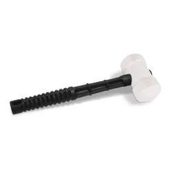 MARTELO BORRACHA CABO PLASTICO 60MM BRANCO ROMA