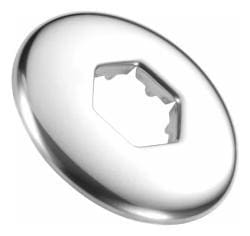 CANOPLA SEXTAVADA DE 1/2 INOX