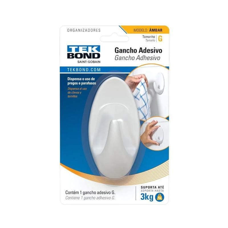GANCHO AMBAR PLASTICO BR G TEKBOND
