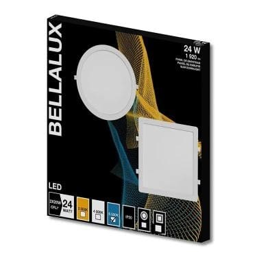 LUMINARIA LED 24W EMBUTIR QUADRADA BRANCA BIVOLT BELLALUX