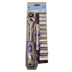 JOGO CHAVE CATRACA 1/4" 10pcs 4mm/13mm HF