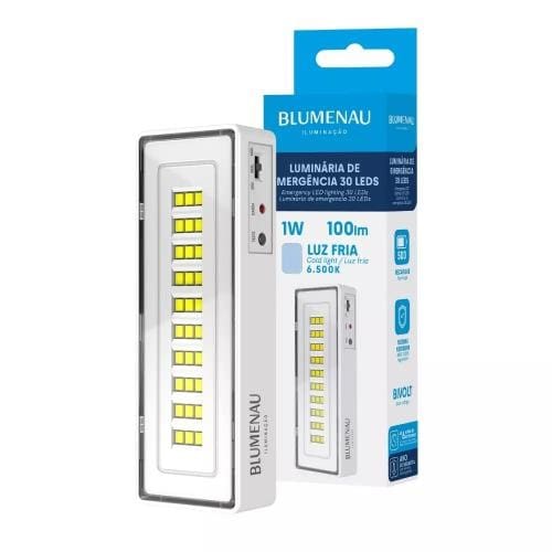 LUMINARIA EMERGENCIA 30 LEDS BLUMENAU
