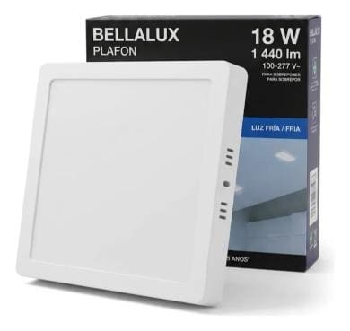LUMINÁRIA LED SOBREPOR QUADRADA 18W 6,0K BRANCA BELALUX