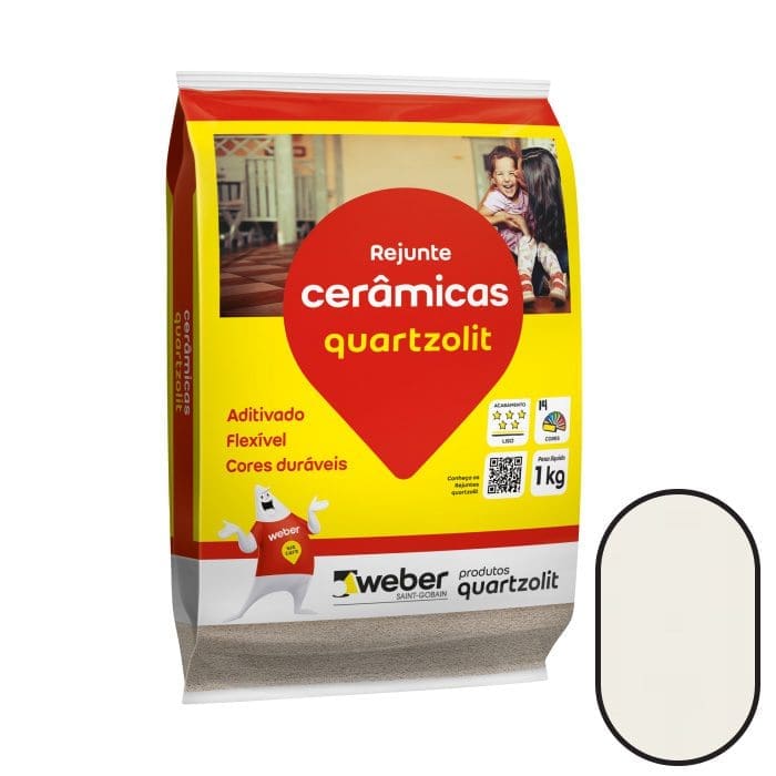 REJUNTE CERAMICO BRANCO 1KG QUARTZOLIT